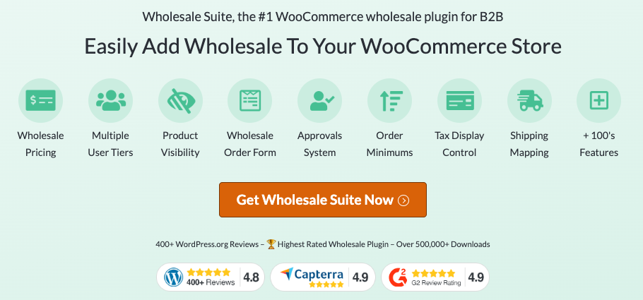 Wholesale Suite is the best wholesale plugin for WooCommerce