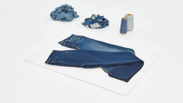 Perry Ellis's new line of eco-denim made from recycled textile waste.
