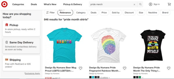 Target pride merchandise