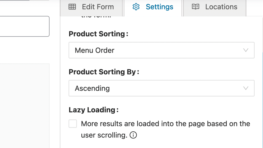 The lazy loading section. 