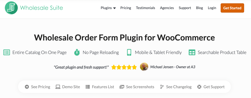 The Wholesale Order Form plugin. 