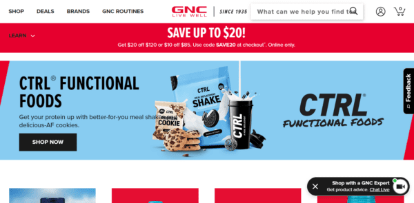 GNC's newest product offering is targeting gamers.