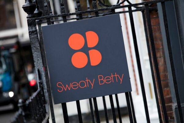 Image of the Sweaty Betty logo on a front gate