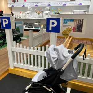 The stroller test track. (Photo Credit: Retail TouchPoints)
