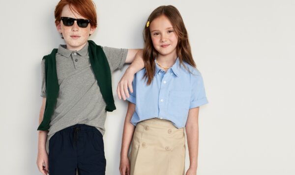 Old Navy is offering a one-year moneyback guarantee on its school uniforms.