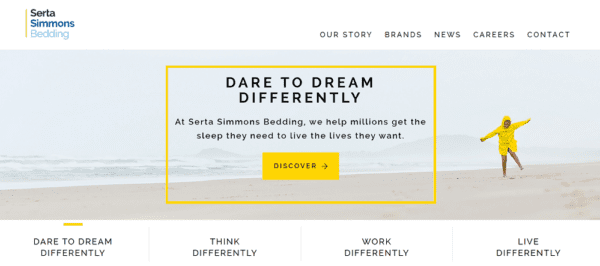 Serta Simmons website