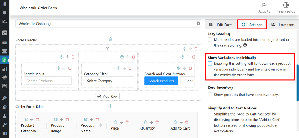 How To Show Individual Product Variations Per Row On Your Wholesale Order Form (3 Easy Steps)