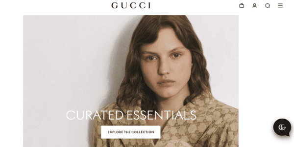 Gucci home page