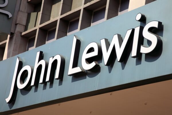 John Lewis retailer sign