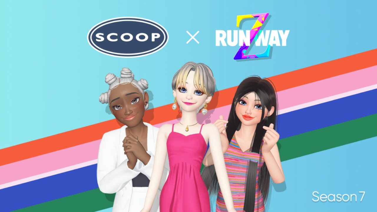 Walmart's fashion brand Scoop took over the Runway Z space in Zepeto.