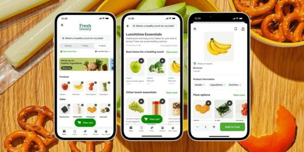 Conversational search on the Instacart Storefront app.