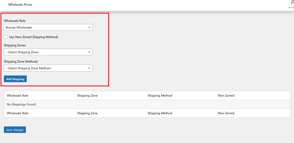 You can set shipping zone and shipping zone methods for each wholesale role 
