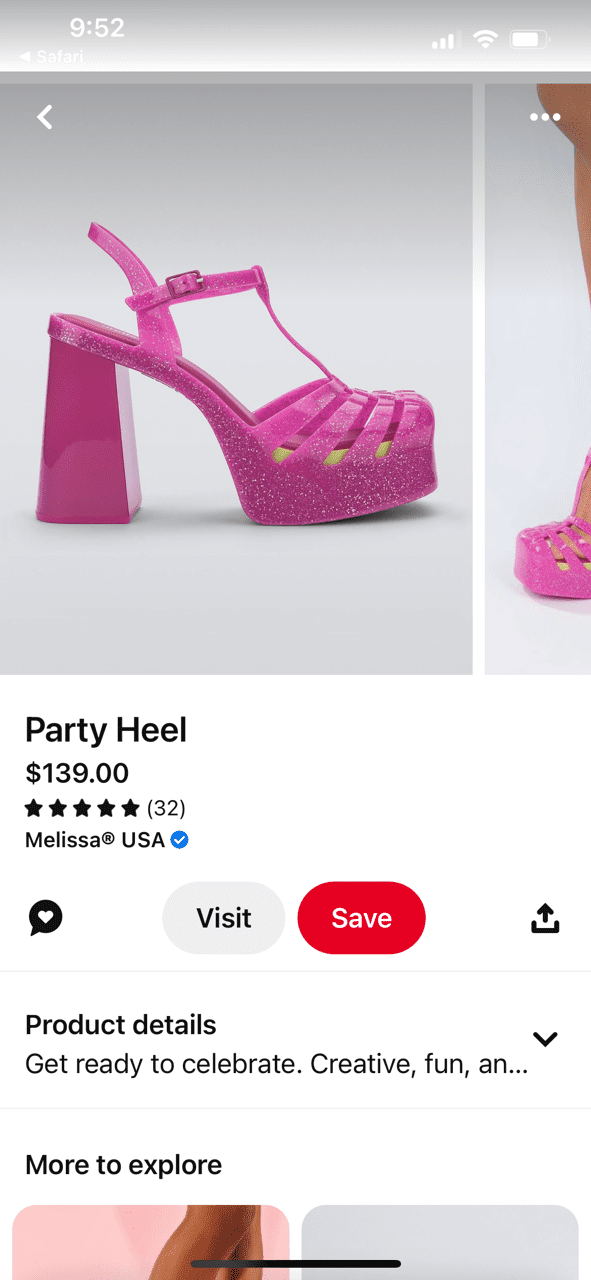 ...And same Jelly heels available to buy on Pinterest.