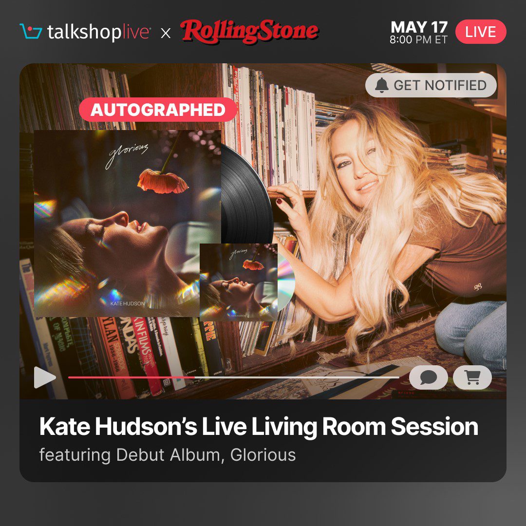 Promo for the live shoppable concert being hosted by Rolling Stone.