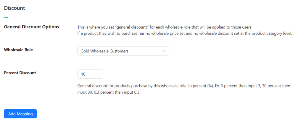 Mapping WooCommerce role-based pricing discounts 